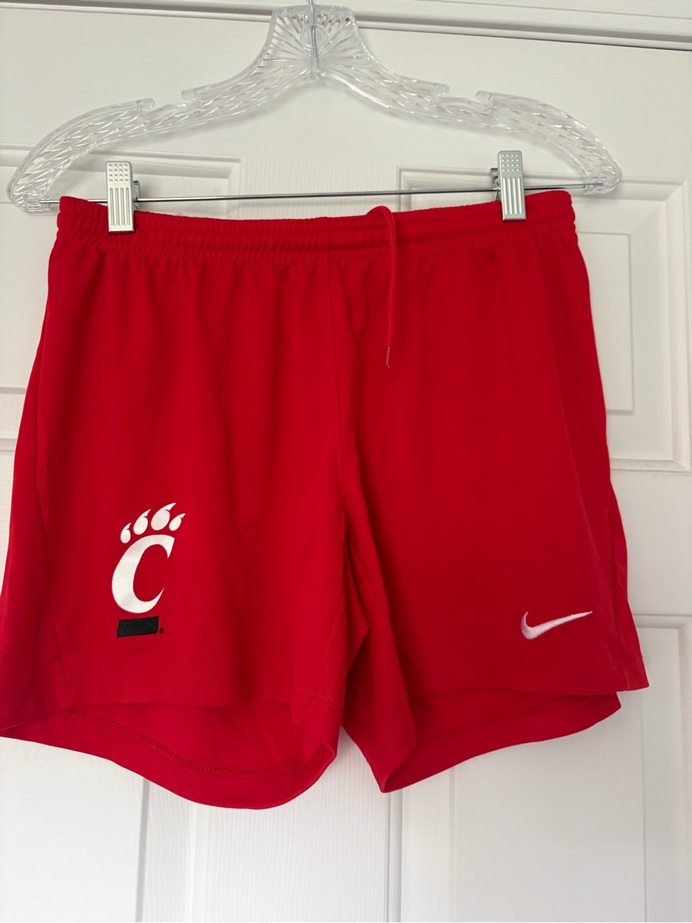 Nike Red Women’s Athletic Shorts with Cincinnati Logo
